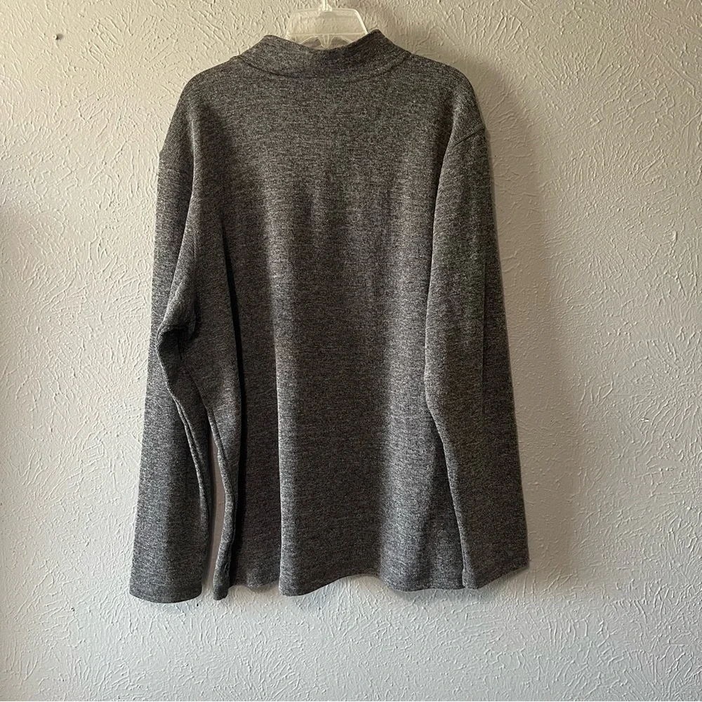 GAP Gray Quarter Zip Pullover Sweater XXL Men’s Mock Neck Casual Sweatshirt